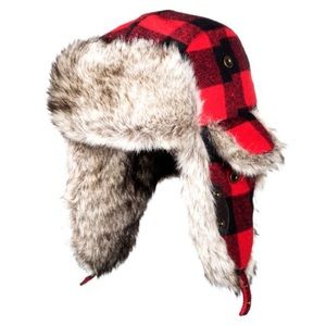 Dorfman Pacific Buffalo Plaid Trapper Hat